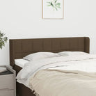 Hoofdborden en voetborden levering bevat met duurzaam en trendy ontwerp - Donkerbruin / 147 x 16 x 78/88 cm / 1