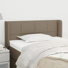 Hoofdborden en voetborden levering bevat met duurzaam en trendy ontwerp - Taupe / 103 x 16 x 78/88 cm / 1 - Hoofdborden