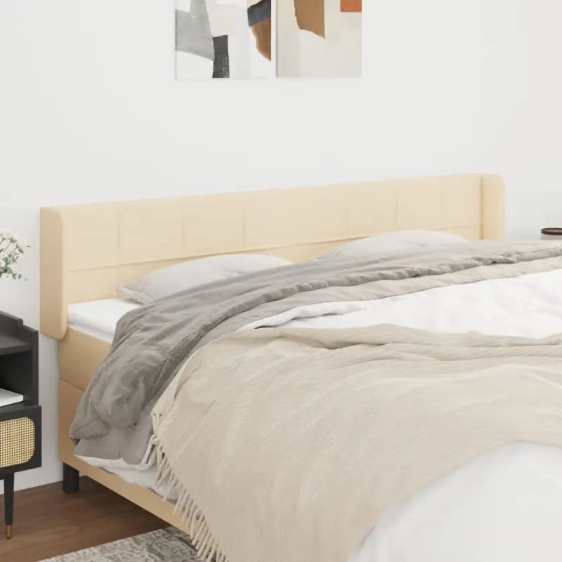 Hoofdborden en voetborden levering bevat met duurzaam en trendy ontwerp - Crème / 183 x 16 x 78/88 cm / 1 - Hoofdborden
