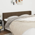 Hoofdborden en voetborden levering bevat met duurzaam en trendy ontwerp - Donkerbruin / 203 x 16 x 78/88 cm / 1