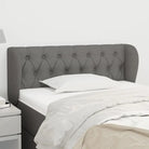 Hoofdborden en voetborden levering bevat met duurzaam en trendy ontwerp - Donkergrijs / 93 x 23 x 78/88 cm / 1