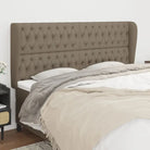 Hoofdborden en voetborden levering bevat met duurzaam en trendy ontwerp - Taupe / 203 x 23 x 118/128 cm / 1
