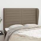Hoofdborden en voetborden levering bevat met een trendy en duurzaam ontwerp - Taupe / 147 x 23 x 118/128 cm / 1