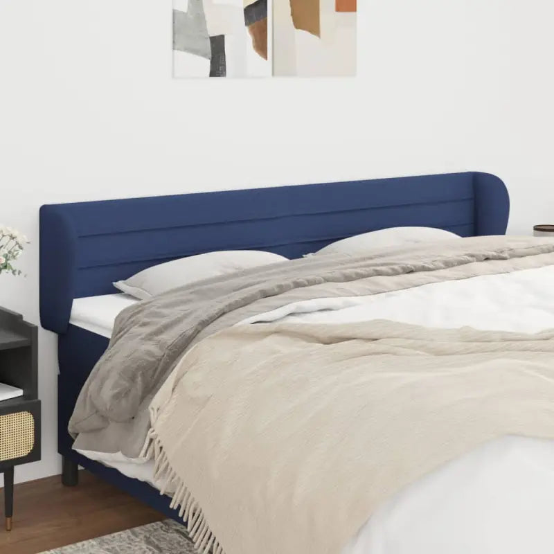 Hoofdborden en voetborden levering bevat met een trendy en duurzaam ontwerp - Blauw / 183 x 23 x 78/88 cm / 1