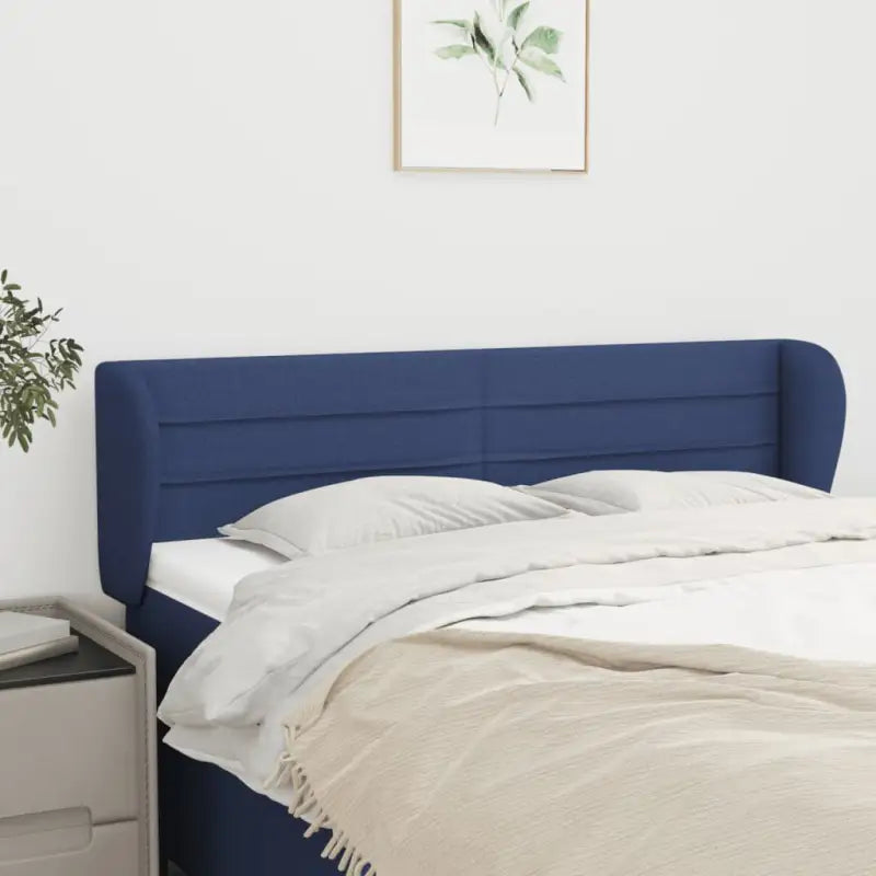 Hoofdborden en voetborden levering bevat met een trendy en duurzaam ontwerp - Blauw / 147 x 23 x 78/88 cm / 1