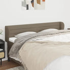 Hoofdborden en voetborden levering bevat met een trendy en duurzaam ontwerp - Taupe / 203 x 23 x 78/88 cm / 1