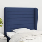 Hoofdborden en voetborden levering bevat met een trendy en duurzaam ontwerp - Blauw / 83 x 23 x 118/128 cm / 1
