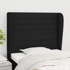 Hoofdborden en voetborden levering bevat met een trendy en duurzaam ontwerp - Zwart / 83 x 23 x 118/128 cm / 1