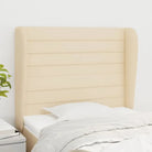 Hoofdborden en voetborden levering bevat met een trendy en duurzaam ontwerp - Crème / 103 x 23 x 118/128 cm / 1