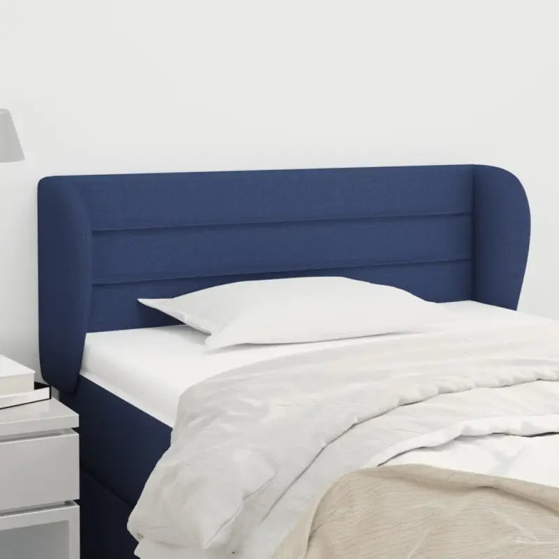 Hoofdborden en voetborden levering bevat met een trendy en duurzaam ontwerp - Blauw / 93 x 23 x 78/88 cm / 1
