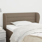 Hoofdborden en voetborden levering bevat met een trendy en duurzaam ontwerp - Taupe / 93 x 23 x 78/88 cm / 1