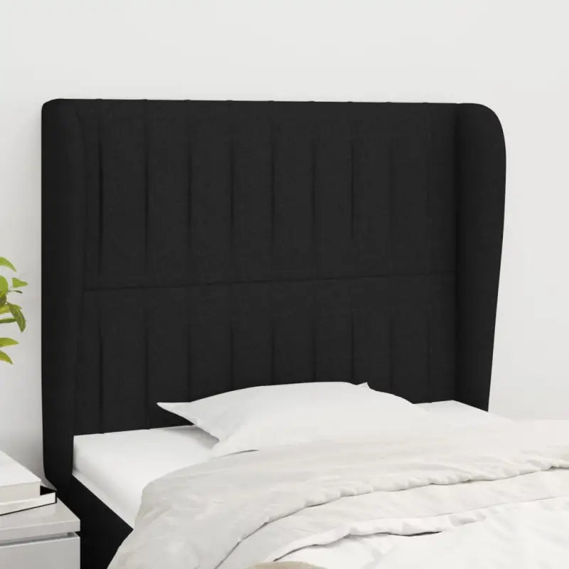Hoofdborden en Voetborden Levering Bevat voor Een Complete Slaapkamerlook - Zwart / 93 x 23 x 118/128 cm / 1