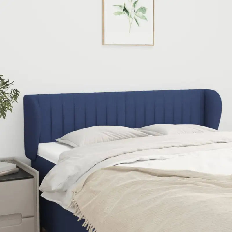 Hoofdborden en Voetborden Levering Bevat voor Een Complete Slaapkamerlook - Blauw / 147 x 23 x 78/88 cm / 1