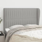 Hoofdborden en Voetborden Levering Bevat voor Een Complete Slaapkamerlook - Lichtgrijs / 147 x 23 x 118/128 cm / 1