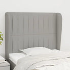 Hoofdborden en Voetborden Levering Bevat voor Een Complete Slaapkamerlook - Lichtgrijs / 103 x 23 x 118/128 cm / 1