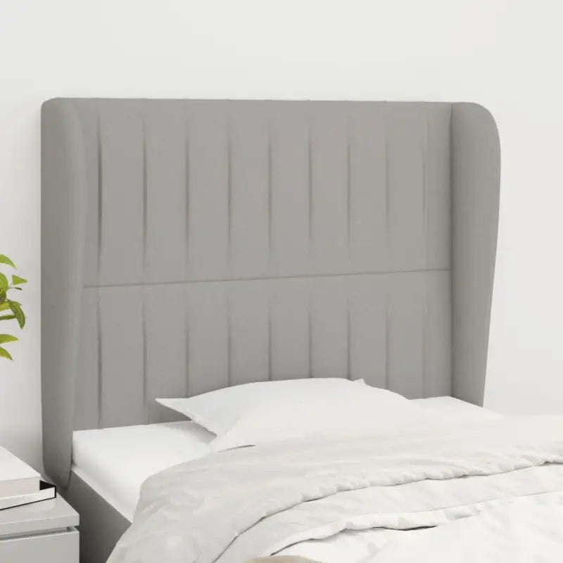 Hoofdborden en Voetborden Levering Bevat voor Een Complete Slaapkamerlook - Lichtgrijs / 103 x 23 x 118/128 cm / 1