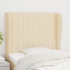 Hoofdborden en Voetborden Levering Bevat voor Een Complete Slaapkamerlook - Crème / 83 x 23 x 118/128 cm / 1