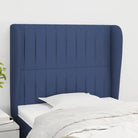 Hoofdborden en Voetborden Levering Bevat voor Een Complete Slaapkamerlook - Blauw / 103 x 23 x 118/128 cm / 1