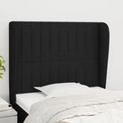 Hoofdborden en Voetborden Levering Bevat voor Een Complete Slaapkamerlook - Zwart / 103 x 23 x 118/128 cm / 1