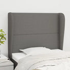 Hoofdborden en voetborden levering bevat voor een complete slaapkamer look - Donkergrijs / 93 x 23 x 118/128 cm / 1