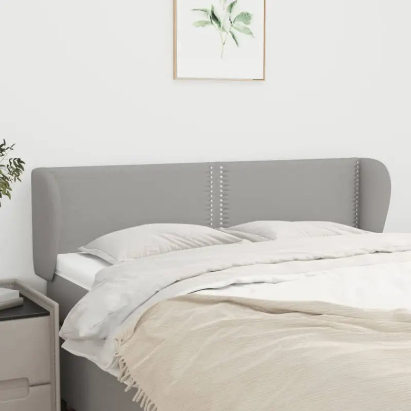 Hoofdborden en voetborden levering bevat voor een complete slaapkamer look - Lichtgrijs / 147 x 23 x 78/88 cm / 1