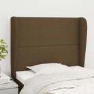 Hoofdborden en voetborden levering bevat voor een complete slaapkamer look - Donkerbruin / 103 x 23 x 118/128 cm / 1