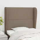 Hoofdborden en voetborden levering bevat voor een complete slaapkamer look - Taupe / 93 x 23 x 118/128 cm / 1