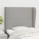 Hoofdborden en voetborden levering bevat voor een complete slaapkamer look - Lichtgrijs / 83 x 23 x 118/128 cm / 1