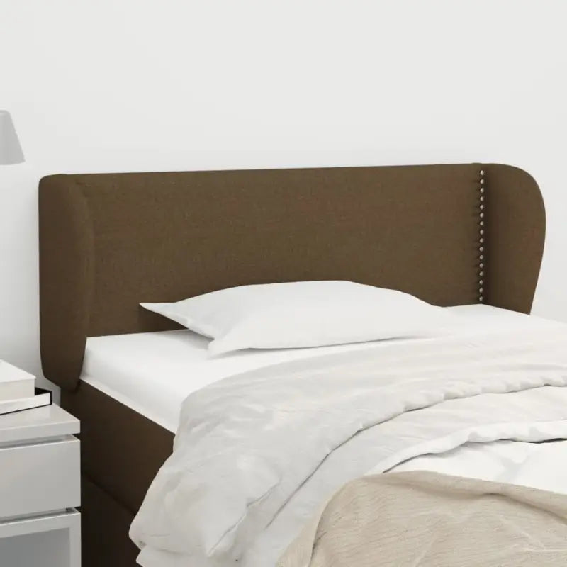Hoofdborden en voetborden levering bevat voor een complete slaapkamer look - Donkerbruin / 83 x 23 x 78/88 cm / 1