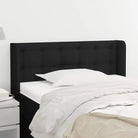Hoofdborden en voetborden levering bevat voor een stijlvolle slaapkamer uitbreiding - Zwart / 103 x 16 x 78/88 cm / 1
