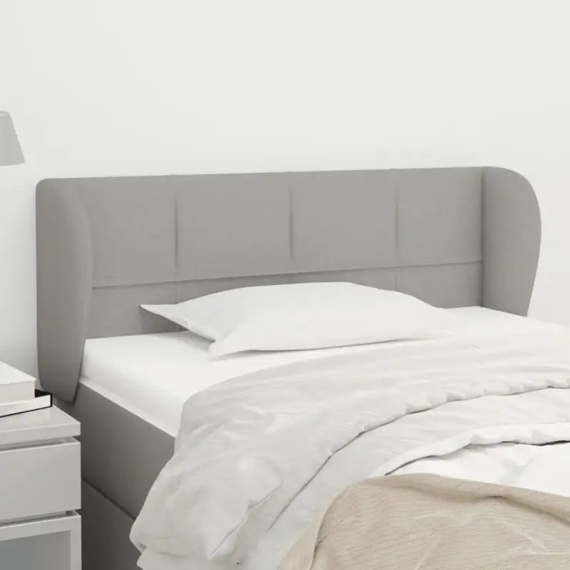 Hoofdborden en voetborden levering bevat voor een stijlvolle slaapkamer - Lichtgrijs / 83 x 23 x 78/88 cm / 1