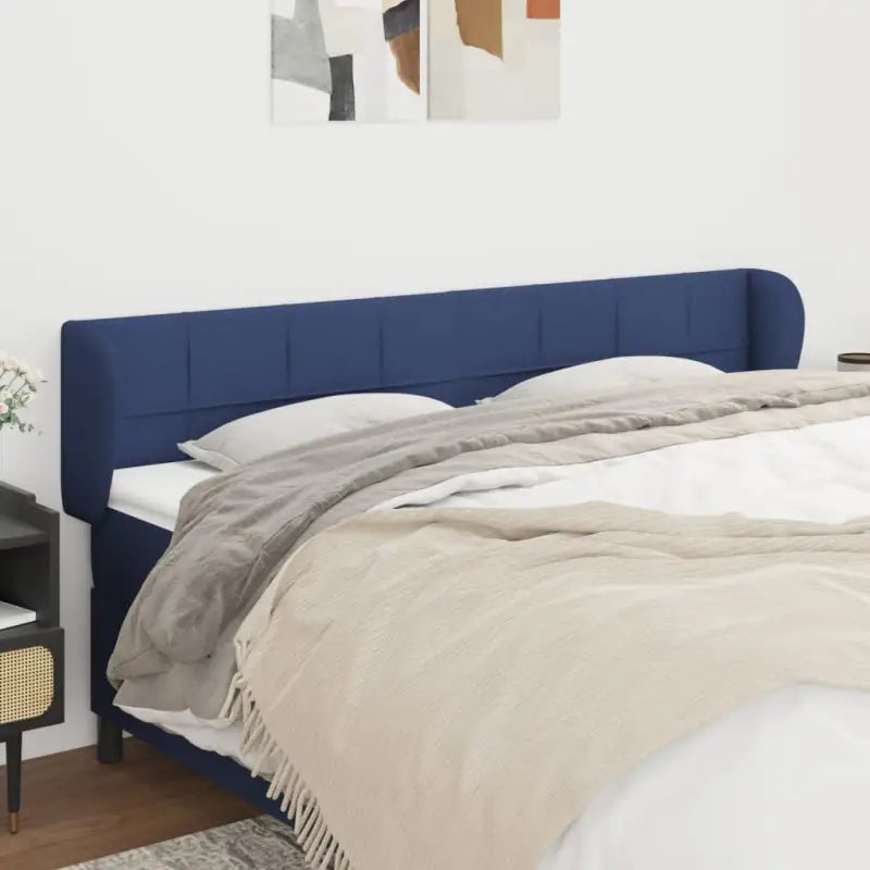 Hoofdborden en voetborden levering bevat voor een stijlvolle slaapkamer - Blauw / 203 x 23 x 78/88 cm / 1 - Hoofdborden
