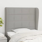 Hoofdborden en voetborden levering bevat voor een stijlvolle slaapkamer - Lichtgrijs / 83 x 23 x 118/128 cm / 1