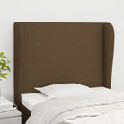 Hoofdborden en voetborden levering bevat voor een stijlvolle slaapkamer - Donkerbruin / 103 x 23 x 118/128 cm / 1