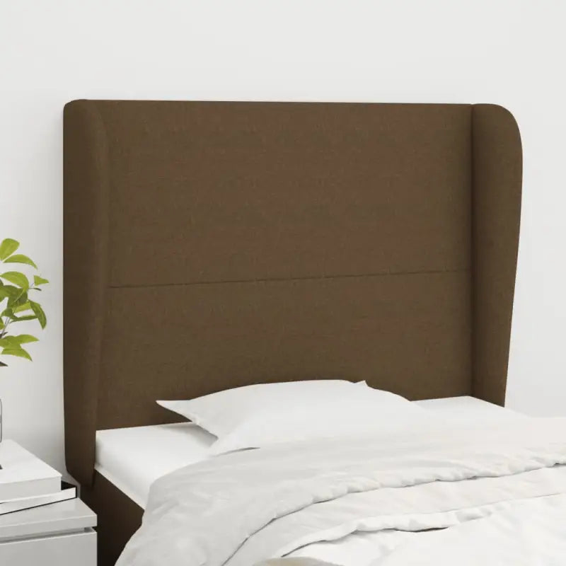 Hoofdborden en voetborden levering bevat voor een stijlvolle slaapkamer - Donkerbruin / 103 x 23 x 118/128 cm / 1