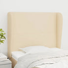 Hoofdborden en voetborden levering bevat voor een stijlvolle slaapkamer - Crème / 83 x 23 x 118/128 cm / 1