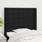 Hoofdborden en voetborden levering bevat voor een stijlvolle slaapkamer uitbreiding - Zwart / 103 x 16 x 118/128 cm / 1