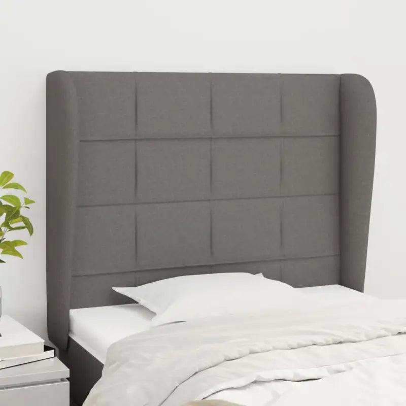 Hoofdborden en voetborden levering bevat voor een stijlvolle slaapkamer - Donkergrijs / 93 x 23 x 118/128 cm / 1