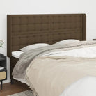 Hoofdborden en voetborden levering bevat voor een stijlvolle slaapkamer uitbreiding - Donkerbruin / 183 x 16 x 118/128