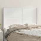 Hoofdborden en voetborden met hoogwaardig kunstleer levering bevat - Wit / 147 x 16 x 118/128 cm / 1 - Hoofdborden
