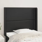 Hoofdborden en voetborden met hoogwaardig kunstleer levering bevat - Zwart / 83 x 16 x 118/128 cm / 1 - Hoofdborden