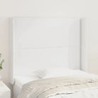 Hoofdborden en voetborden met hoogwaardig kunstleer levering bevat - Wit / 93 x 16 x 118/128 cm / 1 - Hoofdborden