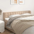 Hoofdborden en voetborden met hoogwaardige kunstleer levering bevat - Cappuccino / 163 x 23 x 78/88 cm / 1