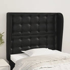 Hoofdborden en voetborden met hoogwaardige kunstleer levering bevat - Zwart / 93 x 23 x 118/128 cm / 1 - Hoofdborden