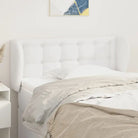 Hoofdborden en voetborden met hoogwaardige kunstleer levering bevat - Wit / 103 x 23 x 78/88 cm / 1 - Hoofdborden
