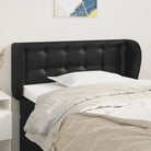 Hoofdborden en voetborden met hoogwaardige kunstleer levering bevat - Zwart / 93 x 23 x 78/88 cm / 1 - Hoofdborden