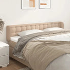 Hoofdborden en voetborden met hoogwaardige kunstleer levering bevat - Cappuccino / 183 x 23 x 78/88 cm / 1