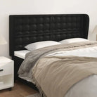 Hoofdborden en voetborden met hoogwaardige kunstleer levering bevat - Zwart / 203 x 23 x 118/128 cm / 1 - Hoofdborden