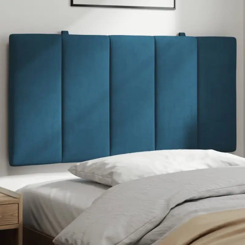 Hoofdborden en voetborden met klassieke schoonheid in fluweel - Blauw / 100 cm / 1 - Hoofdborden en voetborden
