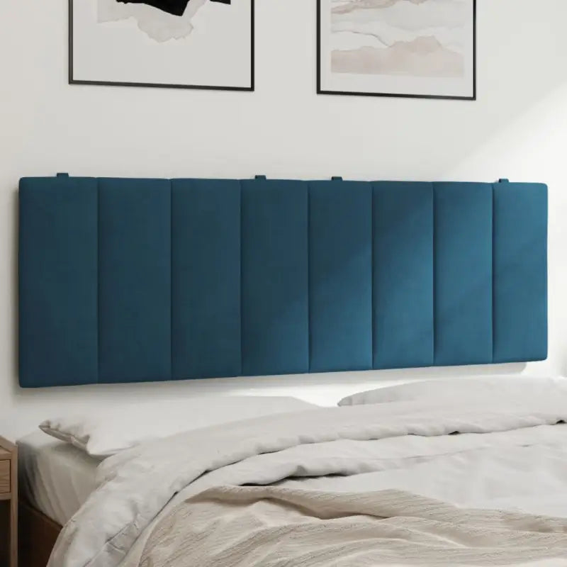 Hoofdborden en voetborden met klassieke schoonheid in fluweel - Blauw / 140 cm / 1 - Hoofdborden en voetborden